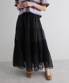 【グリーンパークス/Green Parks】のエアリーティアードスカート 人気、トレンドファッション・服の通販 founy(ファニー) ファッション Fashion レディースファッション Fashion for Women スカート Skirts ティアードスカート Tiered Skirts シアー Sheer, See-Through ティアード Tiered, Tiered Style ティアードスカート Tiered Skirt, Flounced Skirt フェミニン Feminine, Girly フォルム Silhouette, Form フレア Flare, Flared プリーツ Pleats, Pleated ポケット Pocket, Pocket Detail 夏 Summer 春 Spring S/S・春夏 SS, Spring/Summer, Warm Season thumbnail Black|ID: prp329100004521582 ipo3291000000033189031