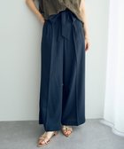 【イェッカ ヴェッカ/YECCA VECCA】のベルテッドリネン混ワイドパンツ Navy|ID: prp329100004521586 ipo3291000000031979712
