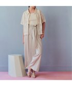 【イェッカ ヴェッカ/YECCA VECCA】のベルテッドリネン混ワイドパンツ Light Beige|ID: prp329100004521586 ipo3291000000031979713