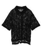 【イェッカ ヴェッカ/YECCA VECCA】のコードレースシャツ Black|ID: prp329100004521588 ipo3291000000031979722