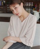 【ティアクラッセ/Tiaclasse】の【洗える】リボンフレアスリーブブラウス アイボリー|ID: prp329100004521595 ipo3291000000033590946