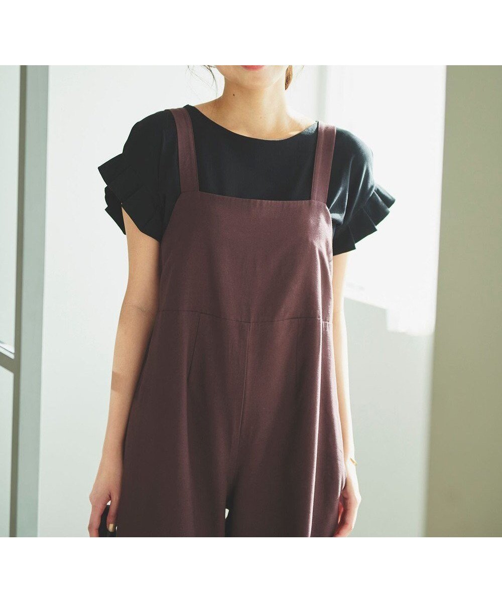 【フェルゥ/Feroux】の【UVケア】タックスリーブ Tシャツ インテリア・キッズ・メンズ・レディースファッション・服の通販 founy(ファニー) 　ファッション　Fashion　レディースファッション　WOMEN　トップス・カットソー　Tops/Tshirt　シャツ/ブラウス　Shirts/Blouses　ロング / Tシャツ　T-Shirts　カットソー　Cut and Sewn　おすすめ　Recommend　カットソー　Cut And Sew　スリーブ　Sleeve　フリル　Frills　夏　Summer　春　Spring　S/S・春夏　Ss・Spring/Summer　ビジネス 仕事 通勤　Business　ブラック系|ID: prp329100004521605 ipo3291000000031979860