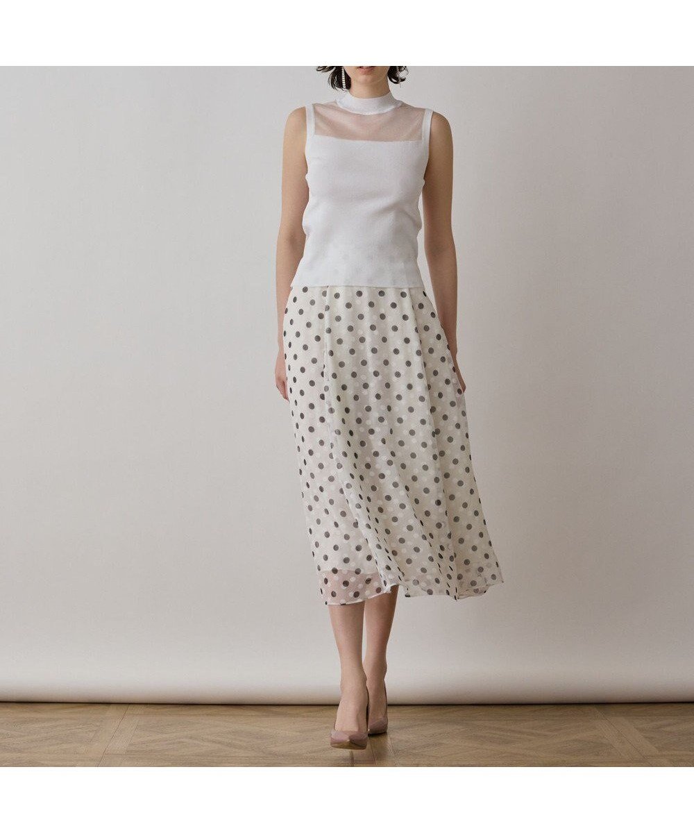 【グレース コンチネンタル/GRACE CONTINENTAL】のシアーグロスニットトップ 人気、トレンドファッション・服の通販 founy(ファニー) 　ファッション　Fashion　レディースファッション　WOMEN　トップス・カットソー　Tops/Tshirt　ニット　Knit Tops　NEW・新作・新着・新入荷　New Arrivals　コンパクト　Compact　シアー　Sheer　ヨーク　Yoke　夏　Summer　春　Spring　S/S・春夏　Ss・Spring/Summer　 other-1|ID: prp329100004521630 ipo3291000000031980087