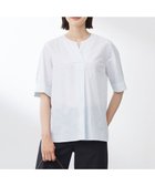 【ジェイ プレス/J.PRESS】の【洗える】BEZ 空羽ストライプ クルーネック ブラウス ホワイト系|ID: prp329100004521647 ipo3291000000032736970
