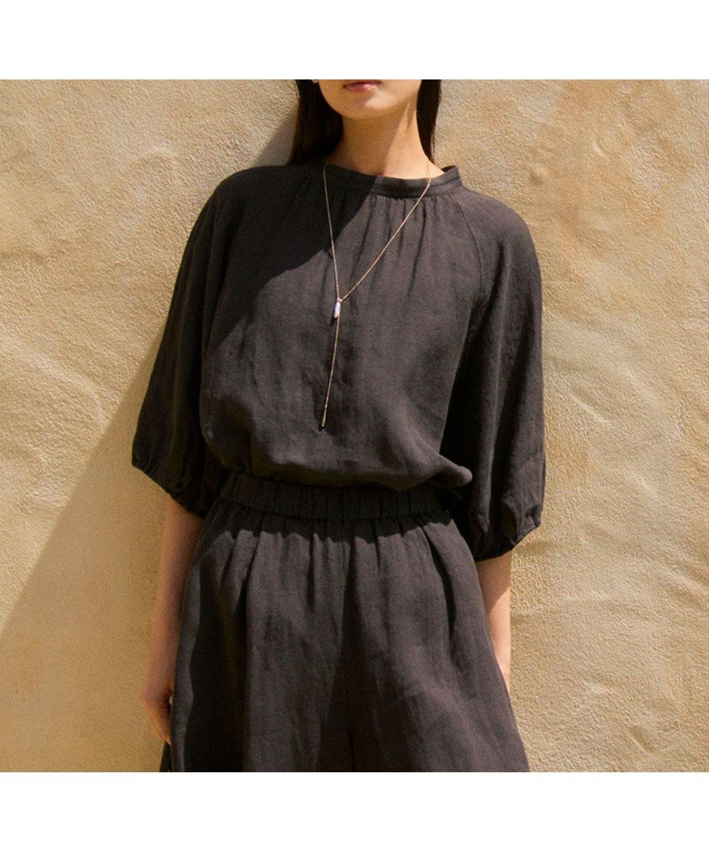 【23区/NIJYUSANKU】の【洗える】LIBECOリネン ボリュームスリーブ ブラウス インテリア・キッズ・メンズ・レディースファッション・服の通販 founy(ファニー) 　ファッション　Fashion　レディースファッション　Fashion for Women　トップス・カットソー　Cut & Sew Tops　シャツ・ブラウス・オフィスカジュアル　Elegant Blouses & Button-Ups　ボリューム袖・フリルスリーブブラウス　Voluminous & Ruffle Sleeves / Puffy Sleeve Tops　エアリー　Airy Texture　春　Spring　洗える　Machine Washable　スリーブ　Sleeve, Long Sleeve / Short Sleeve　トレンド　Trend, Trending Now　ラベンダー　Lavender　リネン　Linen, Linen Fabric　レース　Lace, Lace Fabric　ローズ　Rose, Rose Motif　S/S・春夏　SS, Spring/Summer, Warm Season　夏　Summer　2025年　2025　2025春夏・S/S　Spring/Summer 2025 SS25　ダークブラウン系|ID: prp329100004521650 ipo3291000000033690264