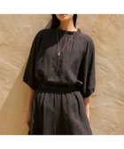 【23区/NIJYUSANKU】の【洗える】LIBECOリネン ボリュームスリーブ ブラウス ダークブラウン系|ID: prp329100004521650 ipo3291000000036295371