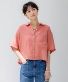 【23区/NIJYUSANKU】の【Oggi7月号掲載/洗える】LIBECOリネン クロップド デザイン シャツ オールドローズ系|ID: prp329100004521651 ipo3291000000033395919