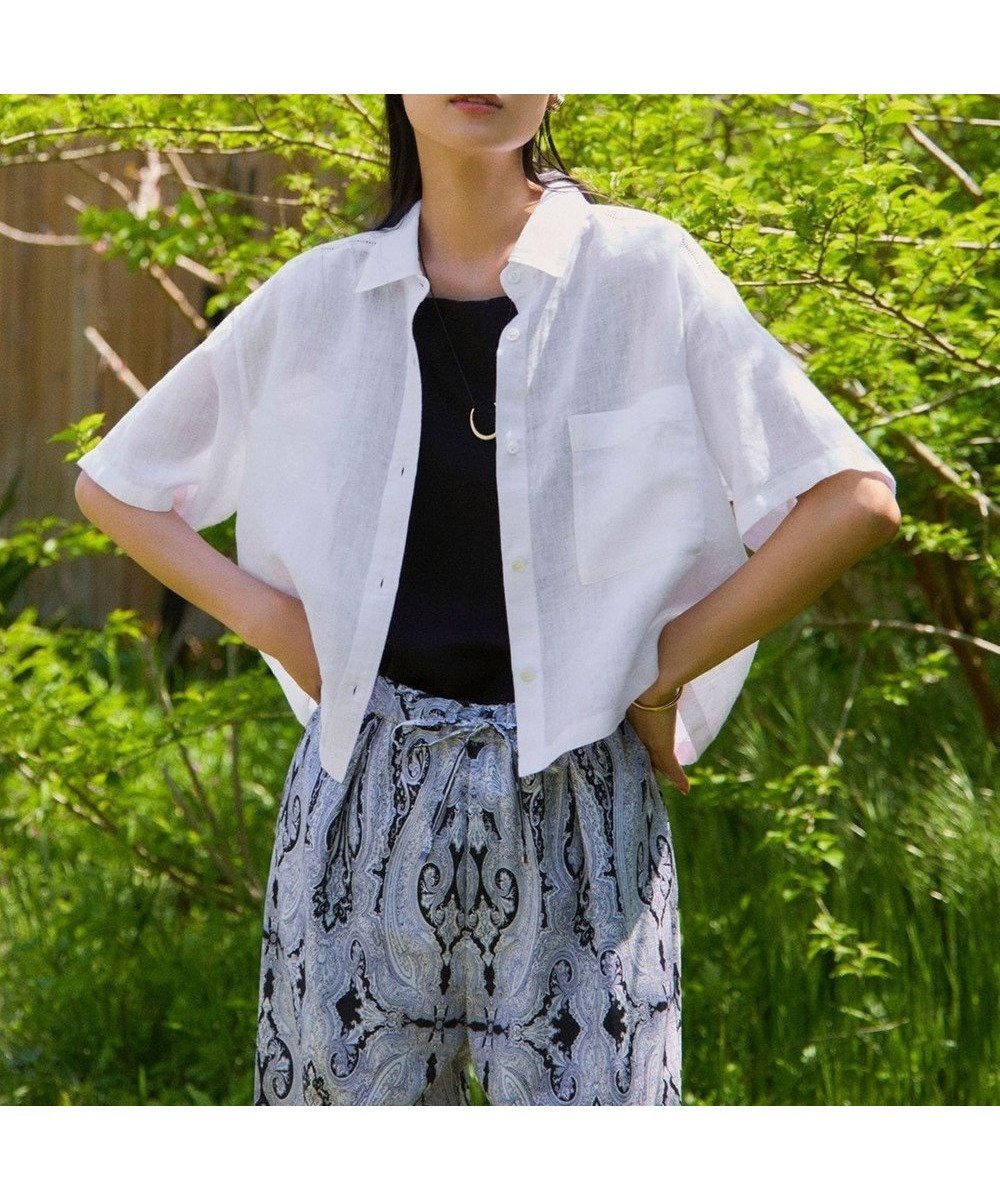 【23区/NIJYUSANKU】の【Oggi7月号掲載/洗える】LIBECOリネン クロップド デザイン シャツ 人気、トレンドファッション・服の通販 founy(ファニー) 雑誌掲載アイテム Magazine Picks & Fashion Features ファッション雑誌 Fashion Magazines オッジ Oggi ファッション Fashion レディースファッション Fashion for Women トップス・カットソー Cut & Sew Tops シャツ・ブラウス・オフィスカジュアル Elegant Blouses & Button-Ups 春 Spring 洗える Machine Washable クロップド Cropped, Short Length 7月号 July Issue シンプル Simple, Minimal 雑誌 Magazine, Fashion Magazine トレンド Trend, Trending Now バランス Balance, Style Balance 羽織 Haori, Light Jacket ラベンダー Lavender リネン Linen, Linen Fabric レース Lace, Lace Fabric ローズ Rose, Rose Motif S/S・春夏 SS, Spring/Summer, Warm Season 夏 Summer 2025年 2025 2025春夏・S/S Spring/Summer 2025 SS25 other-1|ID: prp329100004521651 ipo3291000000033589310