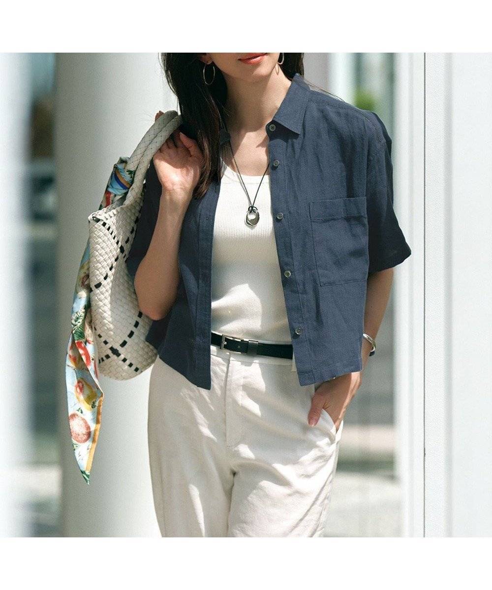 【23区/NIJYUSANKU】の【Oggi7月号掲載/洗える】LIBECOリネン クロップド デザイン シャツ インテリア・キッズ・メンズ・レディースファッション・服の通販 founy(ファニー) 雑誌掲載アイテム Magazine Picks & Fashion Features ファッション雑誌 Fashion Magazines オッジ Oggi ファッション Fashion レディースファッション Fashion for Women トップス・カットソー Cut & Sew Tops シャツ・ブラウス・オフィスカジュアル Elegant Blouses & Button-Ups 春 Spring 洗える Machine Washable クロップド Cropped, Short Length 7月号 July Issue シンプル Simple, Minimal 雑誌 Magazine, Fashion Magazine トレンド Trend, Trending Now バランス Balance, Style Balance 羽織 Haori, Light Jacket ラベンダー Lavender リネン Linen, Linen Fabric レース Lace, Lace Fabric ローズ Rose, Rose Motif S/S・春夏 SS, Spring/Summer, Warm Season 夏 Summer 2025年 2025 2025春夏・S/S Spring/Summer 2025 SS25 ダークグリーン系|ID: prp329100004521651 ipo3291000000033589312