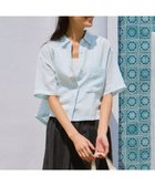 【23区/NIJYUSANKU】の【Oggi7月号掲載/洗える】LIBECOリネン クロップド デザイン シャツ スカイブルー系|ID: prp329100004521651 ipo3291000000033589313