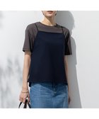 【23区/NIJYUSANKU】の【先行予約/UVカット/接触冷感/吸水速乾】ストレッチジョーゼット キャミソール ネイビー系|ID: prp329100004521661 ipo3291000000031980328