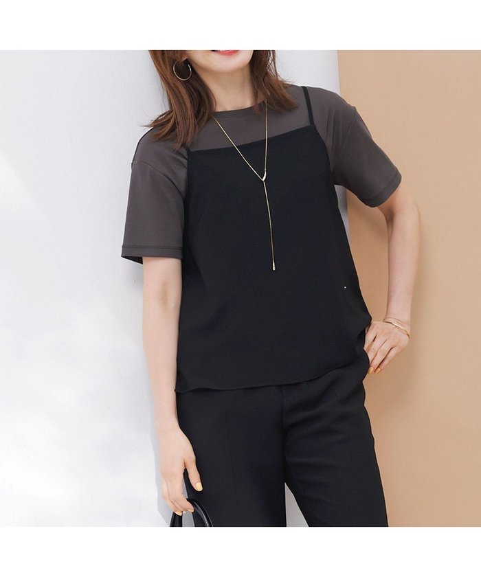 【23区/NIJYUSANKU】の【吸水速乾/UVカット/接触冷感】ストレッチジョーゼット キャミソール インテリア・キッズ・メンズ・レディースファッション・服の通販 founy(ファニー) https://founy.com/ ファッション Fashion レディースファッション Fashion for Women トップス・カットソー Cut & Sew Tops キャミソール&ノースリーブ Camisoles & Sleeveless Tops インナー Innerwear 春 Spring キャミソール Camisole, Spaghetti Strap Top 吸水 Absorbent, Quick-Dry ジョーゼット Georgette, Semi-Sheer Fabric ストレッチ Stretch, Stretchy Fabric セットアップ Set-Up, Coordinated Outfit 人気 Popular, Best Seller ベーシック Basic, Essential ワイド Wide, Wide Fit S/S・春夏 SS, Spring/Summer, Warm Season おすすめ Recommended / Our Picks 夏 Summer エレガント 上品 Elegant 2025年 2025 2025春夏・S/S Spring/Summer 2025 SS25 |ID: prp329100004521661 ipo3291000000033582652