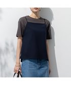 【23区/NIJYUSANKU】の【吸水速乾/UVカット/接触冷感】ストレッチジョーゼット キャミソール ネイビー系|ID: prp329100004521661 ipo3291000000033582657