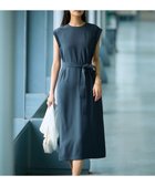 【23区/NIJYUSANKU】の【吸水速乾/UVカット/接触冷感/洗える】ストレッチジョーゼット ワンピース ダークグリーン系|ID:prp329100004521663