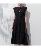 【23区/NIJYUSANKU】の【吸水速乾/UVカット/接触冷感/洗える】ストレッチジョーゼット ワンピース ブラック系|ID:prp329100004521663