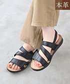 【ポインター/Pointer】の本革 甲幅調整 マジックテープ付きサンダル ブラック|ID: prp329100004521671 ipo3291000000033186141