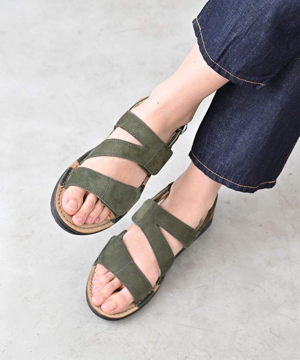 【ポインター/Pointer】の本革 甲幅調整 マジックテープ付きサンダル インテリア・キッズ・メンズ・レディースファッション・服の通販 founy(ファニー) ファッション Fashion レディースファッション Fashion for Women インソール Shoe Insole 春 Spring クッション Cushion, Throw Pillow 軽量 Lightweight, Ultra Light サンダル Sandals, Summer Shoes ストラップサンダル Strappy Sandals, Strap Sandals フィット Fit, Slim Fit ラップ Wrap, Wrap Design S/S・春夏 SS, Spring/Summer, Warm Season 夏 Summer カーキ|ID: prp329100004521671 ipo3291000000033186145
