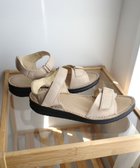 【ポインター/Pointer】の本革 甲幅調整 超軽量マジックテープ付きサンダル ベージュ|ID: prp329100004521675 ipo3291000000033583112