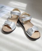 【ポインター/Pointer】の本革 甲幅調整 超軽量マジックテープ付きサンダル シルバー|ID: prp329100004521675 ipo3291000000033583116