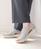 【ポインター/Pointer】の本革 超軽量厚底パンチングサンダル サマーグレー|ID: prp329100004521677 ipo3291000000033644777