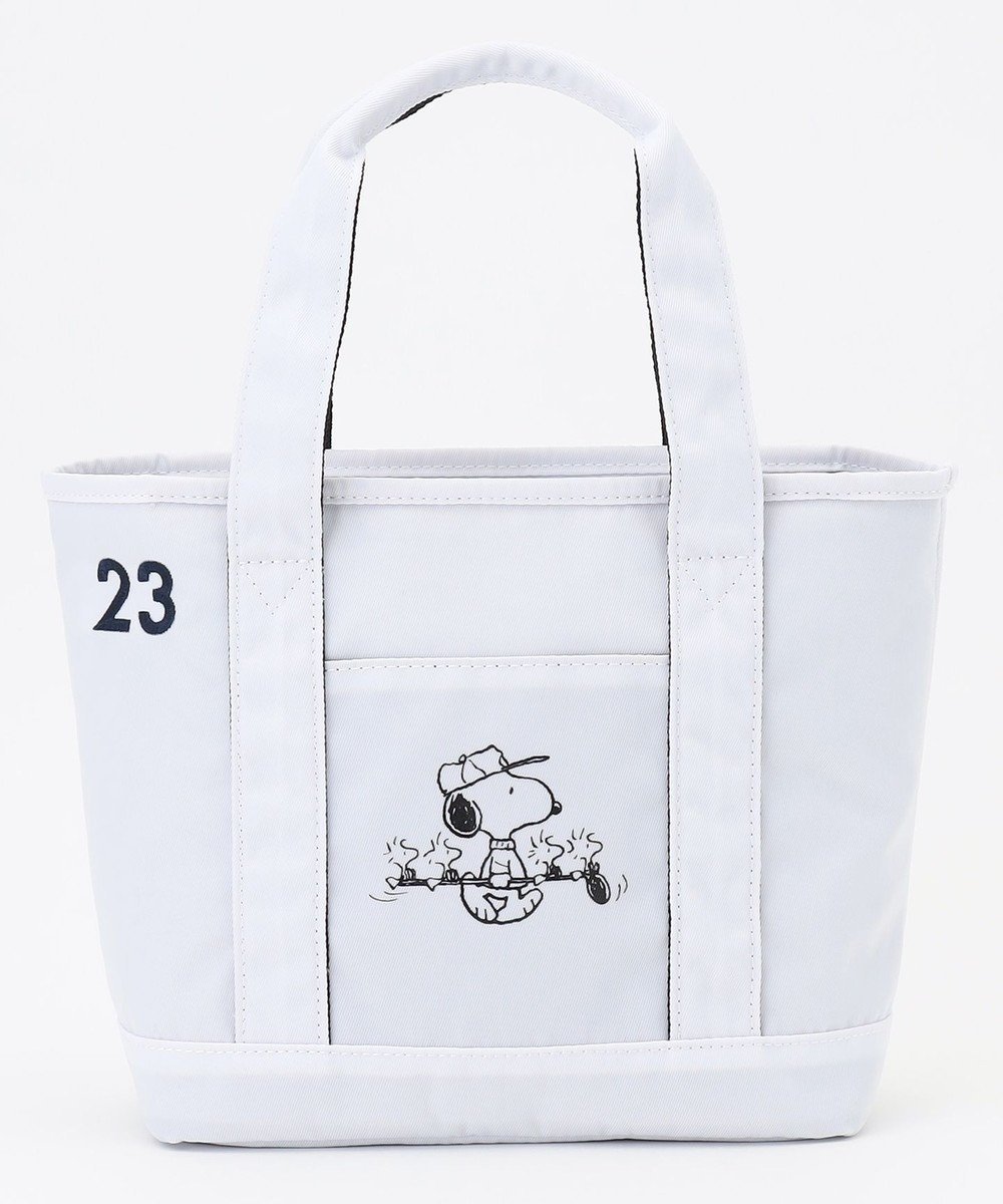 【23区 ゴルフ/NIJYUSANKU GOLF】の【UNISEX】『PEANUTS』コラボ 保冷機能付きカートバッグ 人気、トレンドファッション・服の通販 founy(ファニー) 　ファッション　Fashion　レディースファッション　Fashion for Women　バッグ　Bags　iPhone アイフォーン　iPhone　ユニセックス　Unisex, Genderless　イラスト　Illustration　コラボ　Collaboration, Collab　ゴルフ　Golf　スマート　Smart, Elegant　プリント　Print, Printed Pattern　ポケット　Pocket, Pocket Detail　ラウンド　Round, Round Neck　 other-1|ID: prp329100004521681 ipo3291000000032392924