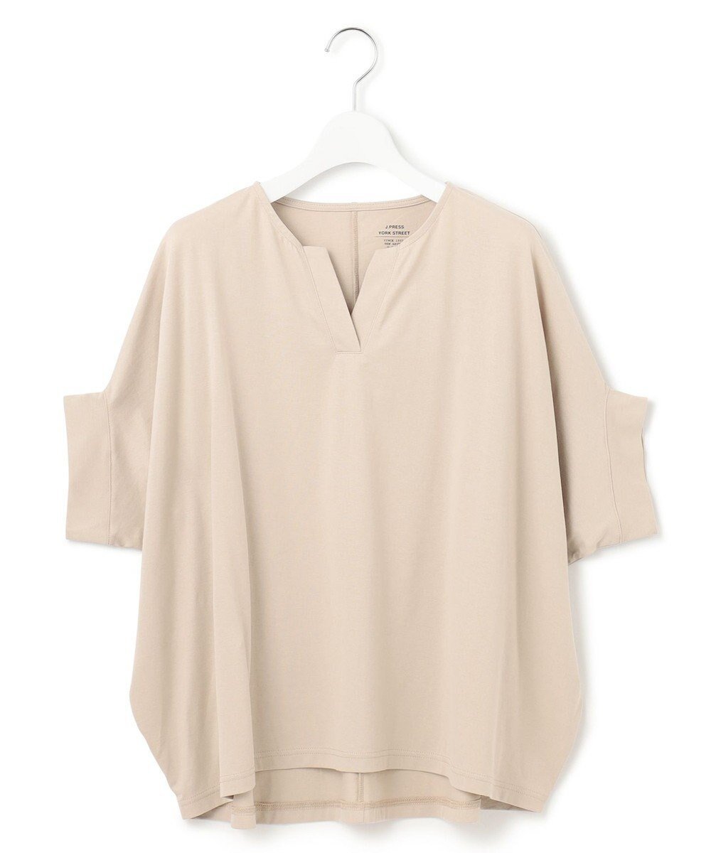 【ジェイプレスヨークストリート/J.PRESS YORK STREET】の【WOMEN】【SMOOTH JERSEY】バンザイスリーブ プルオーバー インテリア・キッズ・メンズ・レディースファッション・服の通販 founy(ファニー) 　ファッション　Fashion　レディースファッション　WOMEN　トップス・カットソー　Tops/Tshirt　シャツ/ブラウス　Shirts/Blouses　ロング / Tシャツ　T-Shirts　プルオーバー　Pullover　カットソー　Cut and Sewn　カットソー　Cut And Sew　スリーブ　Sleeve　夏　Summer　春　Spring　S/S・春夏　Ss・Spring/Summer　ベージュ系|ID: prp329100004521717 ipo3291000000031980764