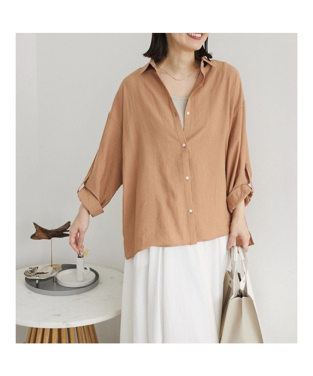【グリーンパークス/Green Parks】のワッシャーシアーシャツ インテリア・キッズ・メンズ・レディースファッション・服の通販 founy(ファニー) 　ファッション　Fashion　レディースファッション　WOMEN　トップス・カットソー　Tops/Tshirt　シャツ/ブラウス　Shirts/Blouses　シアー　Sheer　ポケット　Pocket　リラックス　Relax　ワッシャー　Washer　夏　Summer　春　Spring　S/S・春夏　Ss・Spring/Summer　Beige|ID: prp329100004521847 ipo3291000000031982437