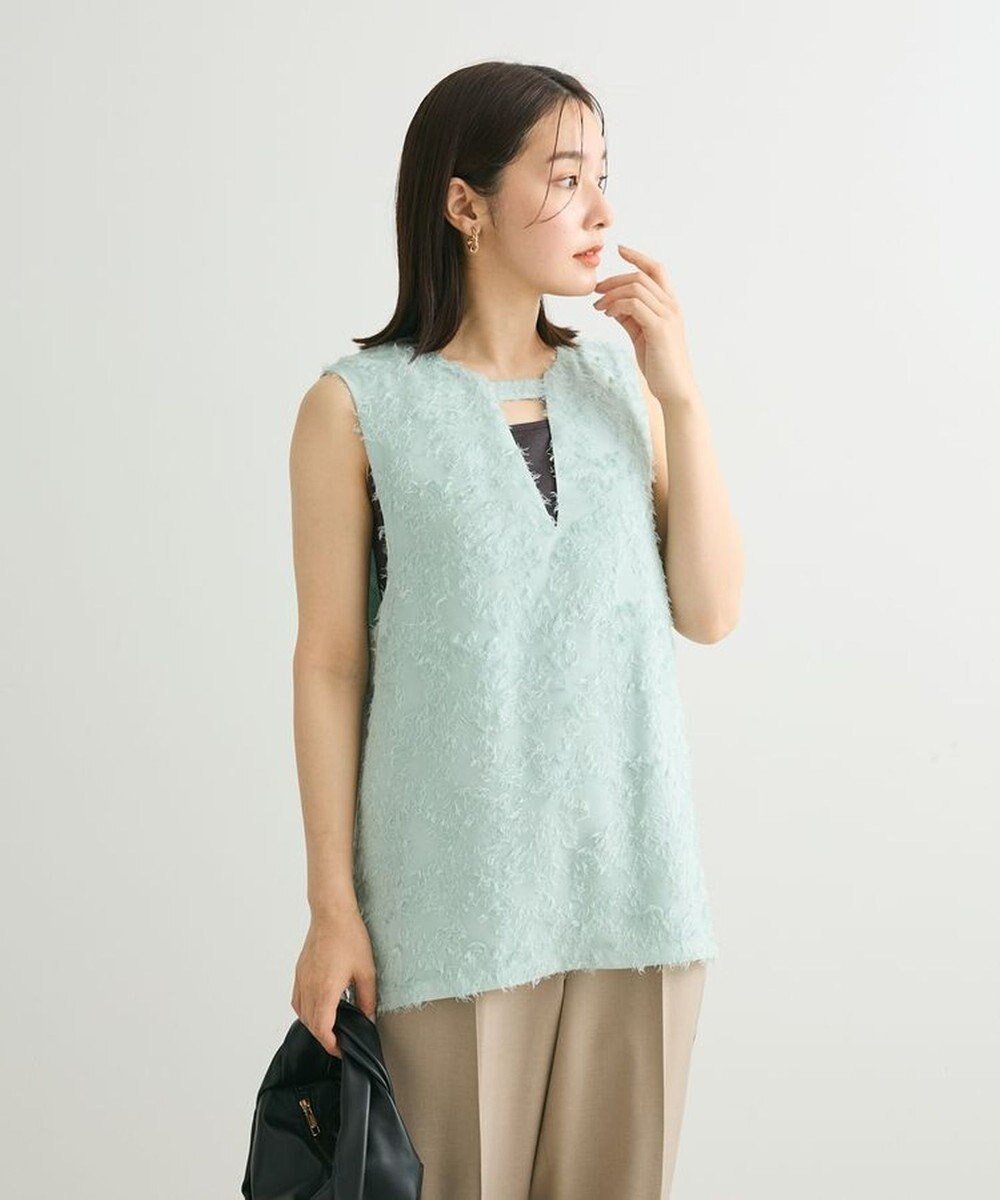 【グリーンパークス/Green Parks】のマルチWAY ジャガードベスト インテリア・キッズ・メンズ・レディースファッション・服の通販 founy(ファニー) 　ファッション　Fashion　レディースファッション　WOMEN　アウター　Coat Outerwear　トップス・カットソー　Tops/Tshirt　ベスト/ジレ　Gilets/Vests　おすすめ　Recommend　インナー　Inner　シアー　Sheer　シンプル　Simple　スタイリッシュ　Stylish　ベスト　Vest　ベーシック　Basic　ポケット　Pocket　ラウンド　Round　リバーシブル　Reversible　A/W・秋冬　Aw・Autumn/Winter・Fw・Fall-Winter　Mint|ID: prp329100004521931 ipo3291000000031983358