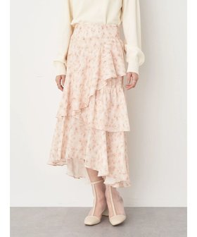【アースミュージックアンドエコロジー/earth music&ecology】 花柄フィッシュテールスカート人気、トレンドファッション・服の通販 founy(ファニー) ファッション Fashion レディースファッション WOMEN スカート Skirt アシンメトリー Asymmetry フェミニン Feminine フリル Frills ポケット Pocket 夏 Summer 春 Spring S/S・春夏 Ss・Spring/Summer |ID:prp329100004521945