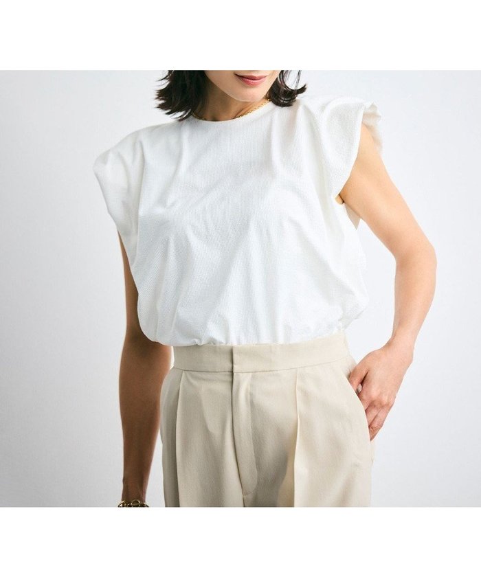 【ベイジ,/BEIGE,】の【洗える】SCALA / コットンリネンボリュームスリーブトップス インテリア・キッズ・メンズ・レディースファッション・服の通販 founy(ファニー) https://founy.com/ ファッション Fashion レディースファッション Ladies' Fashion Online トップス・カットソー Tops/Tshirt シャツ/ブラウス Shirts/Blouses ロング / Tシャツ T-Shirts カットソー Cut and Sewn ボリュームスリーブ / フリル袖 Volume Sleeve 春 Spring 洗える Washable カットソー Cut And Sew シンプル Simple ストライプ Stripe ストレート Straight デニム Denim フェミニン Feminine リネン Linen S/S・春夏 Ss・Spring/Summer 夏 Summer エレガント 上品 Elegant |ID: prp329100004522023 ipo3291000000032429584