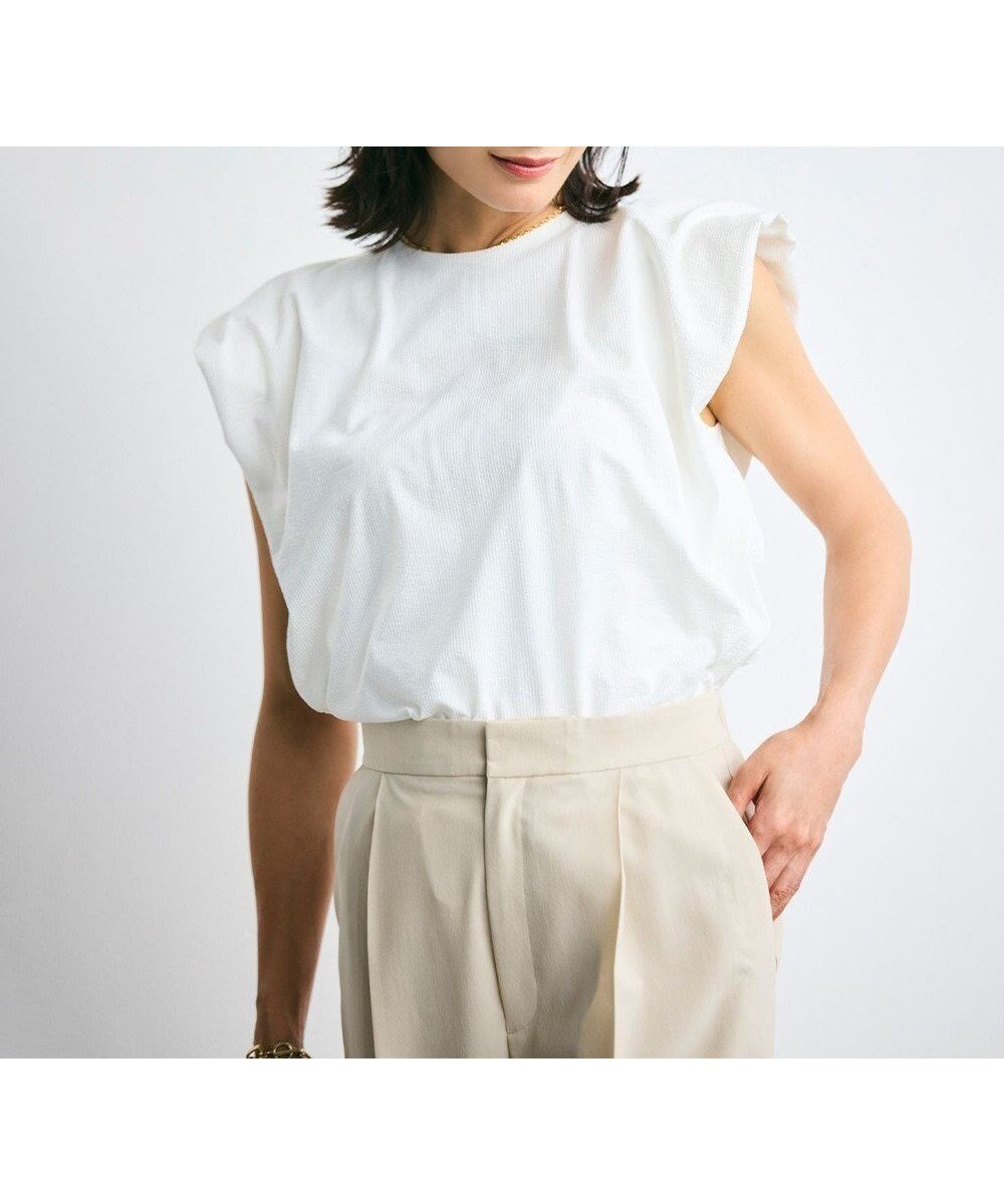 【ベイジ,/BEIGE,】の【洗える】SCALA / コットンリネンボリュームスリーブトップス 人気、トレンドファッション・服の通販 founy(ファニー) 　ファッション　Fashion　レディースファッション　Ladies' Fashion Online　トップス・カットソー　Tops/Tshirt　シャツ/ブラウス　Shirts/Blouses　ロング / Tシャツ　T-Shirts　カットソー　Cut and Sewn　ボリュームスリーブ / フリル袖　Volume Sleeve　春　Spring　洗える　Washable　カットソー　Cut And Sew　シンプル　Simple　ストライプ　Stripe　ストレート　Straight　デニム　Denim　フェミニン　Feminine　リネン　Linen　S/S・春夏　Ss・Spring/Summer　夏　Summer　エレガント 上品　Elegant　 other-1|ID: prp329100004522023 ipo3291000000032429584