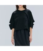 【ベイジ,/BEIGE,】の【洗える】DUOMO / コットンスリットスリーブトップス Black|ID: prp329100004522025 ipo3291000000031984358
