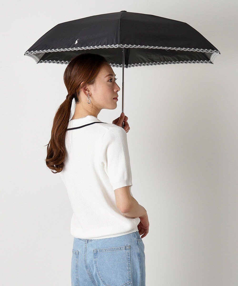 【ムーンバット/MOONBAT】のPOLO RALPH LAUREN(ポロ ラルフ ローレン)無地 遮熱 UV 晴雨兼用 インテリア・キッズ・メンズ・レディースファッション・服の通販 founy(ファニー) 　ファッション　Fashion　レディースファッション　WOMEN　傘 / レイングッズ　Umbrellas/Rainwear　傘　Umbrella　シンプル　Simple　ベーシック　Basic　メタル　Metal　無地　Plain Color　ワンポイント　One Point　おすすめ　Recommend　ブラック|ID: prp329100004522044 ipo3291000000031984546