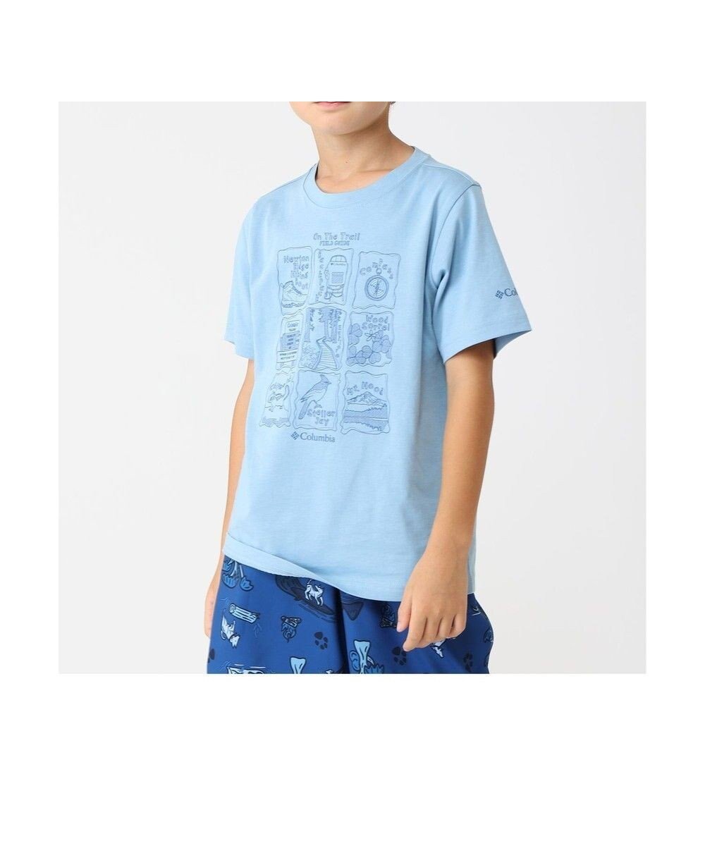 【コロンビア/Columbia / KIDS】のColumbia/ 【KIDS】バレークリークショートスリーブグラフィックシャツ /コロンビア インテリア・キッズ・メンズ・レディースファッション・服の通販 founy(ファニー) 　ファッション　Fashion　キッズファッション　KIDS　トップス・カットソー　Tops/Tees/Kids　おすすめ　Recommend　カットソー　Cut And Sew　グラフィック　Graphic　パターン　Pattern　フロント　Front　ベーシック　Basic　夏　Summer　S/S・春夏　Ss・Spring/Summer　A/W・秋冬　Aw・Autumn/Winter・Fw・Fall-Winter　Ripple Blue、 Hike Guide|ID: prp329100004522285 ipo3291000000031987772