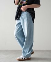 【ウィゴー/WEGO / KIDS】の【KIDS/150cm/160cm/ウエストゴム】イージー3Dバレルレッグデニムパンツ(JUNIOR) 人気、トレンドファッション・服の通販 founy(ファニー) ファッション Fashion キッズファッション KIDS ボトムス Bottoms/Kids 春 Spring グラフィック Graphic スマホ Smartphone チェック Check デニム Denim トレンド Trend 定番 Standard ワッフル Waffle S/S・春夏 Ss・Spring/Summer プチプライス・低価格 Affordable おすすめ Recommend 夏 Summer |ID:prp329100004522288