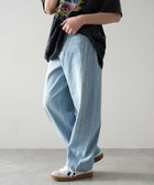 【ウィゴー/WEGO / KIDS】の【KIDS/150cm/160cm/ウエストゴム】イージー3Dバレルレッグデニムパンツ(JUNIOR) 人気、トレンドファッション・服の通販 founy(ファニー) ファッション Fashion キッズファッション KIDS ボトムス Bottoms/Kids 春 Spring グラフィック Graphic スマホ Smartphone チェック Check デニム Denim トレンド Trend 定番 Standard ワッフル Waffle S/S・春夏 Ss・Spring/Summer プチプライス・低価格 Affordable おすすめ Recommend 夏 Summer thumbnail デニム淡色|ID: prp329100004522288 ipo3291000000031987806
