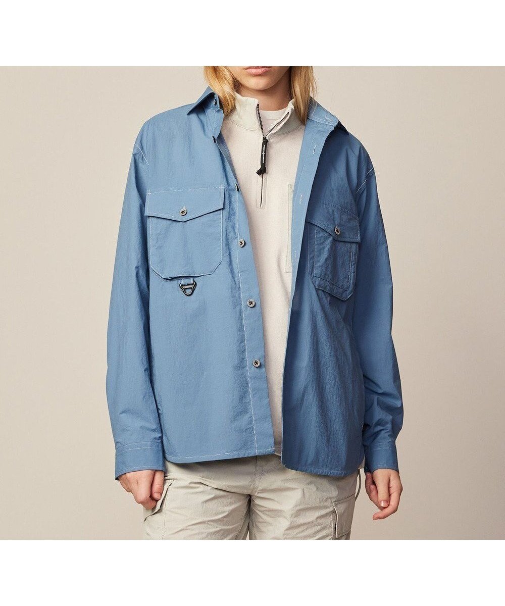 【ジョセフ アブード マウンテン/JOSEPH ABBOUD MOUNTAIN】の【軽量/ECO撥水/ストレッチ/男女兼用】ライトワッシャー アウトドアシャツ インテリア・キッズ・メンズ・レディースファッション・服の通販 founy(ファニー) 　ファッション　Fashion　レディースファッション　WOMEN　トップス・カットソー　Tops/Tshirt　シャツ/ブラウス　Shirts/Blouses　アウトドア　Outdoor　春　Spring　軽量　Lightweight　サングラス　Sunglasses　ストレッチ　Stretch　フロント　Front　ポケット　Pocket　羽織　Haori　メッシュ　Mesh　ヨーク　Yoke　ループ　Loop　S/S・春夏　Ss・Spring/Summer　夏　Summer　サックスブルー系|ID: prp329100004522300 ipo3291000000031987951