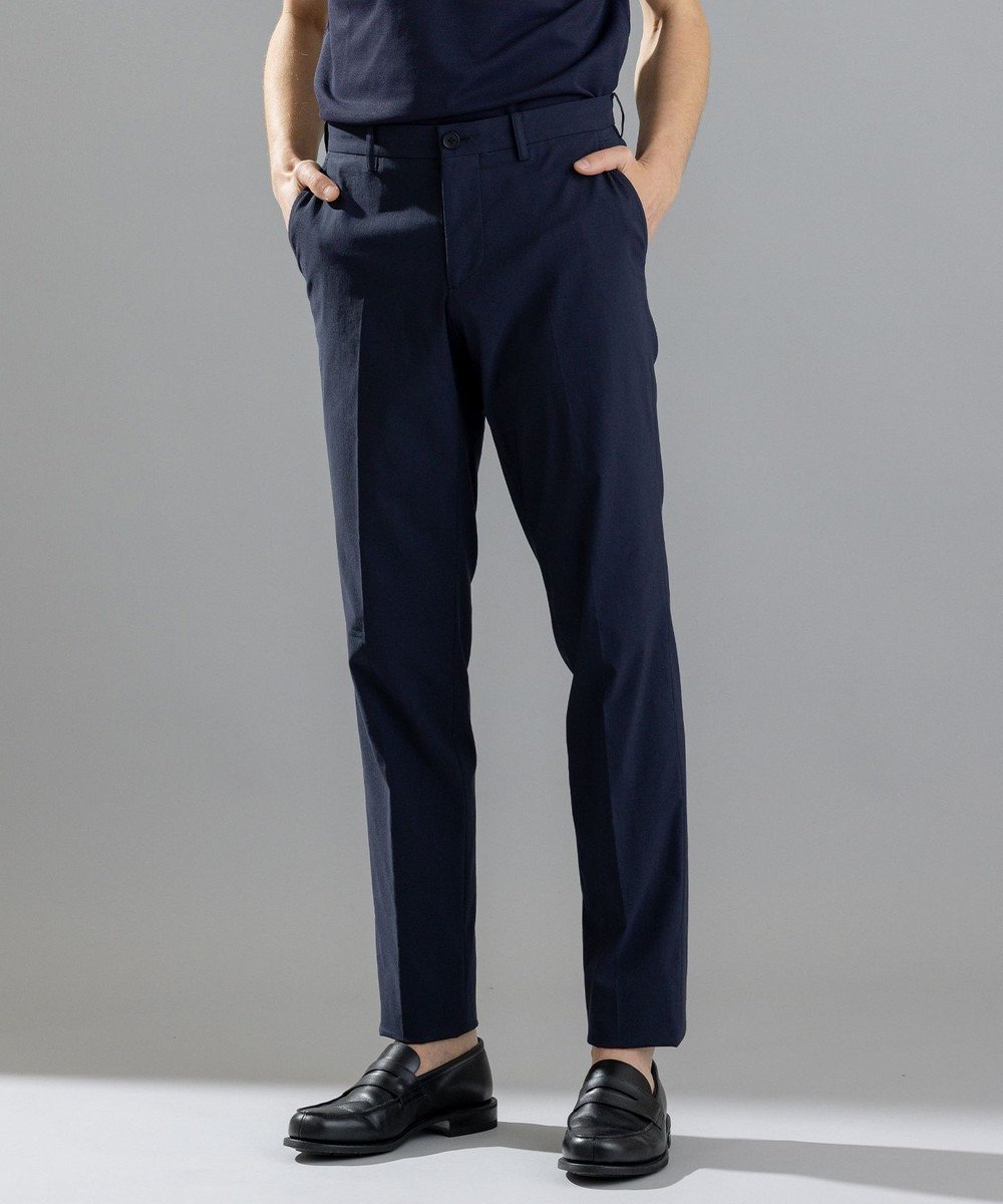 【ジョゼフ オム/JOSEPH HOMME / MEN】のリネンシャンブレーストレッチ / CITY インテリア・キッズ・メンズ・レディースファッション・服の通販 founy(ファニー) 　ファッション　Fashion　メンズファッション　MEN　ボトムス　Bottoms/Men　シャンブレー　Chambray　ストレッチ　Stretch　スラックス　Slacks　セットアップ　Set Up　テーパード　Tapered　フラップ　Flap　ポケット　Pocket　夏　Summer　春　Spring　S/S・春夏　Ss・Spring/Summer　ネイビー系|ID: prp329100004522305 ipo3291000000031987980