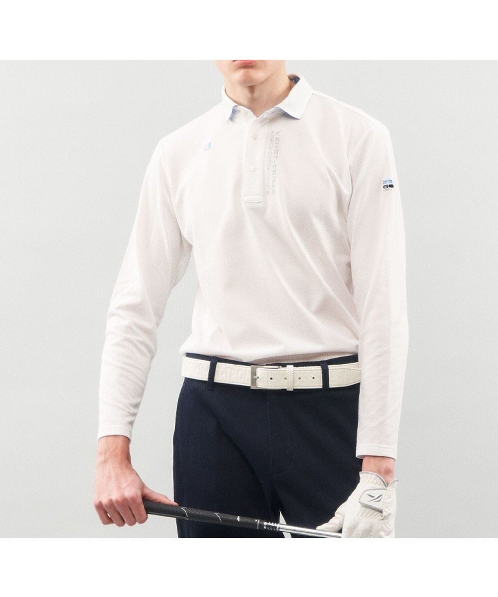 【23区 ゴルフ/23区GOLF / MEN】の【MEN】【UVケア 】ベーシック 長袖ポロシャツ 人気、トレンドファッション・服の通販 founy(ファニー) 　ファッション　Fashion　メンズファッション　MEN　トップス・カットソー　Tops/Tshirt/Men　シャツ　Shirts　ポロシャツ　Polo Shirts　春　Spring　ジャケット　Jacket　ストライプ　Stripe　定番　Standard　長袖　Long Sleeve　ベスト　Vest　ベーシック　Basic　ポロシャツ　Polo Shirt　S/S・春夏　Ss・Spring/Summer　夏　Summer　エレガント 上品　Elegant　ゴルフ　Golf　ギフト プレゼント　Gift Present　ビジネス 仕事 通勤　Business　 other-1|ID: prp329100004522311 ipo3291000000031988054