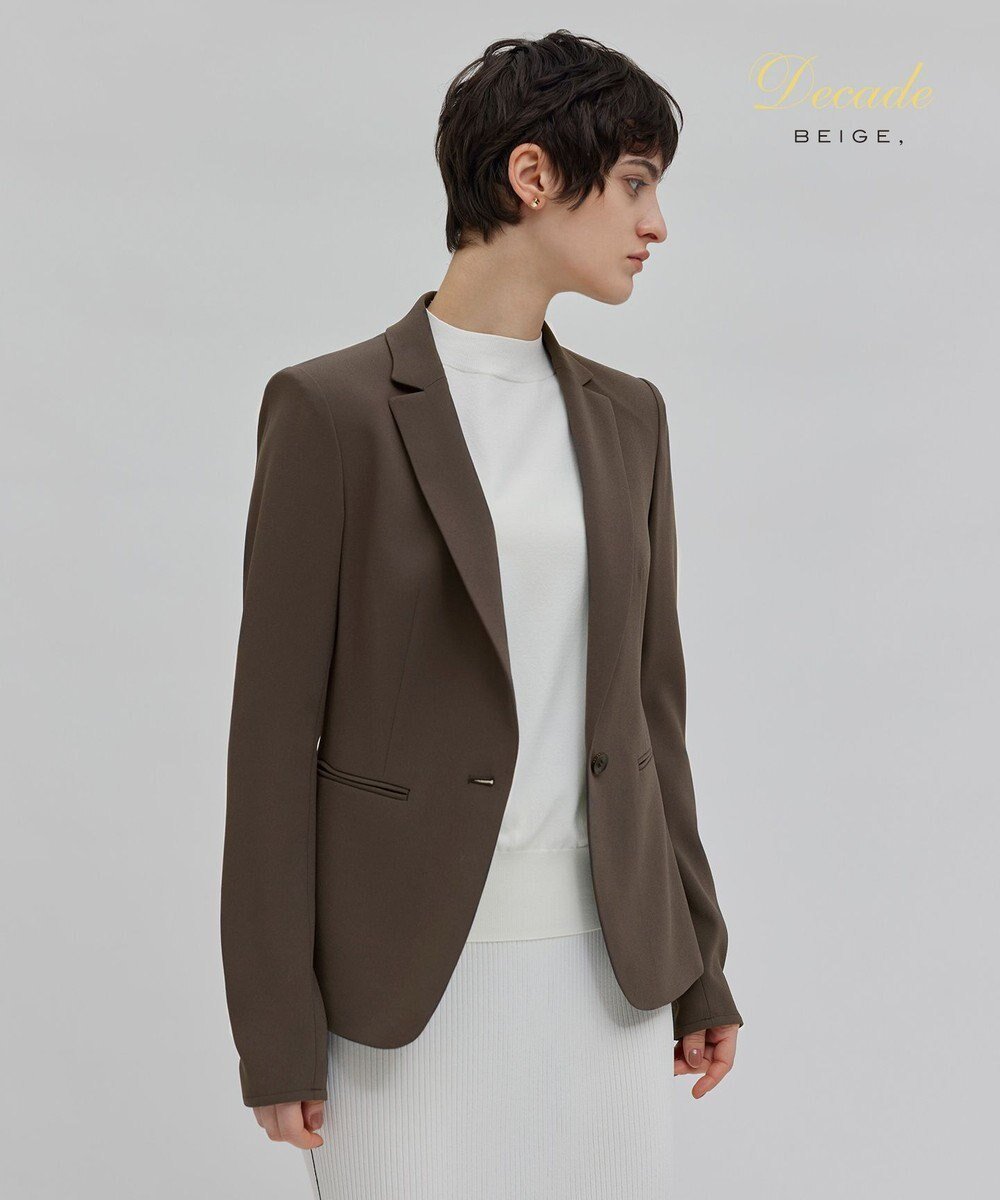 【ベイジ,/BEIGE,】の【洗える】CINDY / テーラードジャケット インテリア・キッズ・メンズ・レディースファッション・服の通販 founy(ファニー) 　ファッション　Fashion　レディースファッション　WOMEN　アウター　Coat Outerwear　ジャケット　Jackets　テーラードジャケット　Tailored Jackets　ウォッシャブル　Washable　オケージョン　Occasion　洗える　Washable　サテン　Satin　ジャケット　Jacket　スタイリッシュ　Stylish　ストレッチ　Stretch　スーツ　Suit　トリミング　Trimming　ボトム　Bottom　A/W・秋冬　Aw・Autumn/Winter・Fw・Fall-Winter　S/S・春夏　Ss・Spring/Summer　再入荷　Restock/Back In Stock/Re Arrival　おすすめ　Recommend　夏　Summer　ビジネス 仕事 通勤　Business　C.Gray|ID: prp329100004522327 ipo3291000000031988322