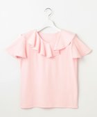 【フェルゥ/Feroux】の【先行予約・洗える・汗ジミが目立たない】ラッフル襟Tシャツ ピンク系|ID: prp329100004522344 ipo3291000000031988728