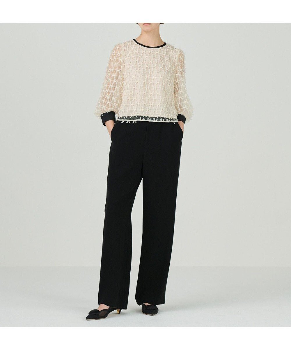 【グレース コンチネンタル/GRACE CONTINENTAL】のチュールリボン刺繍トップ 人気、トレンドファッション・服の通販 founy(ファニー) 　ファッション　Fashion　レディースファッション　WOMEN　トップス・カットソー　Tops/Tshirt　シャツ/ブラウス　Shirts/Blouses　インナー　Inner　シンプル　Simple　ジャケット　Jacket　スリーブ　Sleeve　チュール　Tulle　リボン　Ribbon　ロマンティック　Romantic　今季　This Season　夏　Summer　S/S・春夏　Ss・Spring/Summer　A/W・秋冬　Aw・Autumn/Winter・Fw・Fall-Winter　 other-1|ID: prp329100004522347 ipo3291000000031988779