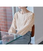 【自由区/JIYU-KU】の【XSサイズ~/洗える】ストレッチシャーティング ブラウス ベージュ系1|ID: prp329100004522354 ipo3291000000031988929