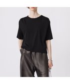 【アイシービー/iCB】の【接触冷感・UVケア・洗える】 ハイツイストスムース デザインカットソー ブラック系|ID: prp329100004522356 ipo3291000000031988952