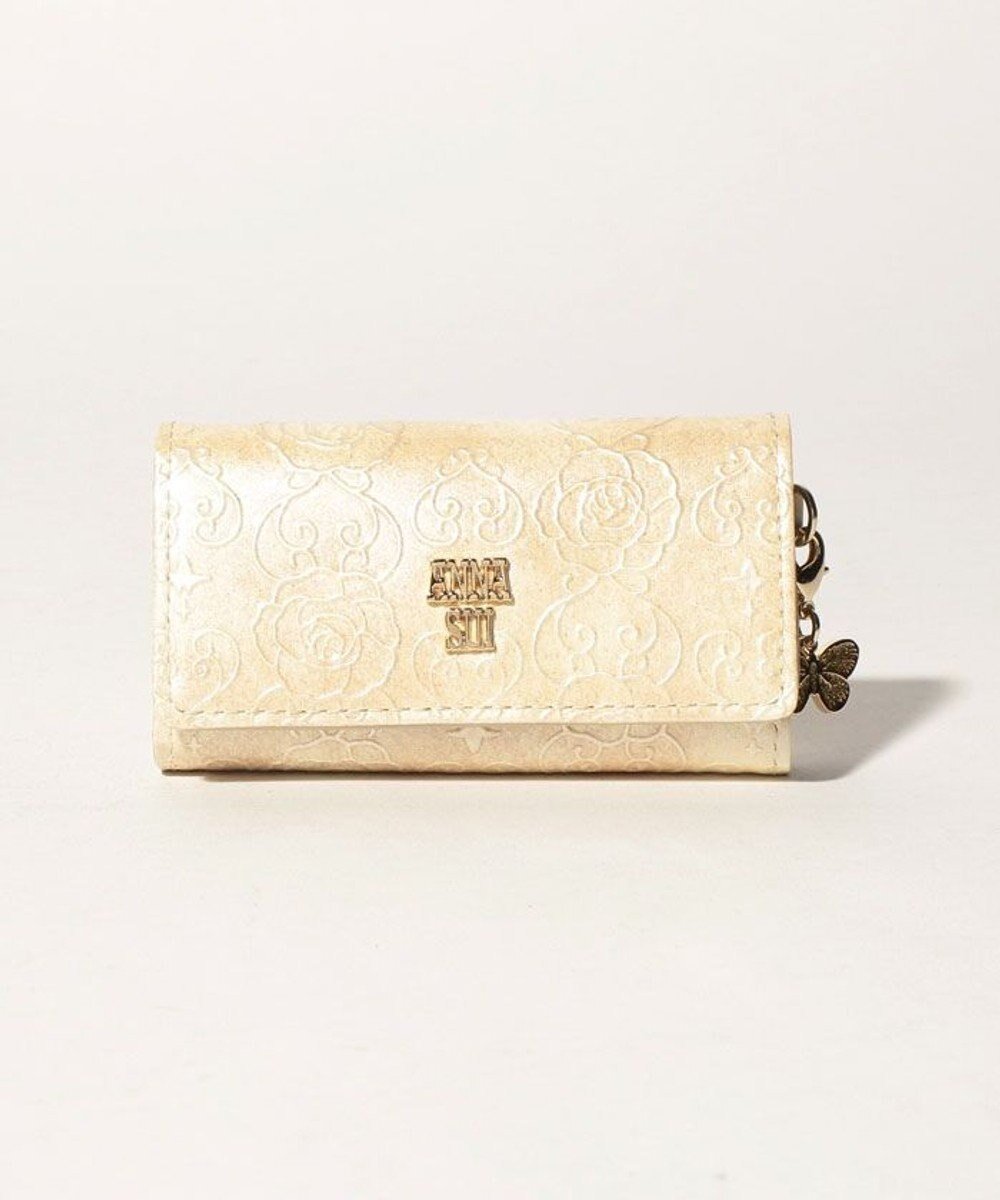 【アナスイ/ANNA SUI】のローズハート キーケース インテリア・キッズ・メンズ・レディースファッション・服の通販 founy(ファニー) 　ファッション　Fashion　レディースファッション　WOMEN　財布　Wallets　アクセサリー　Accessories　エナメル　Enamel　チャーム　Charm　バタフライ　Butterfly　プリント　Print　ローズ　Rose　定番　Standard　財布　Wallet　ベージュ|ID: prp329100004522357 ipo3291000000031988966