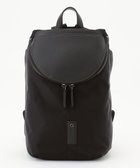 【イザック/Y'SACCS】の【CORDURA×リサイクルレザー】ラウンドフラップミニリュック ブラック|ID: prp329100004522361 ipo3291000000031989060