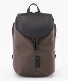 【イザック/Y'SACCS】の【CORDURA×リサイクルレザー】ラウンドフラップミニリュック カーキ|ID: prp329100004522361 ipo3291000000031989062