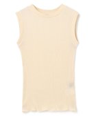 【アンクレイヴ/uncrave】の【手洗い可】シアー ランダムリブ ノースリーブ カットソー(uncrave STANDARD) エクリュ|ID: prp329100004522527 ipo3291000000032671255