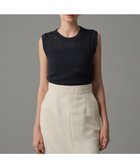 【アンクレイヴ/uncrave】の【手洗い可】シアー ランダムリブ ノースリーブ カットソー(uncrave STANDARD) アッシュネイビー|ID: prp329100004522527 ipo3291000000032671259