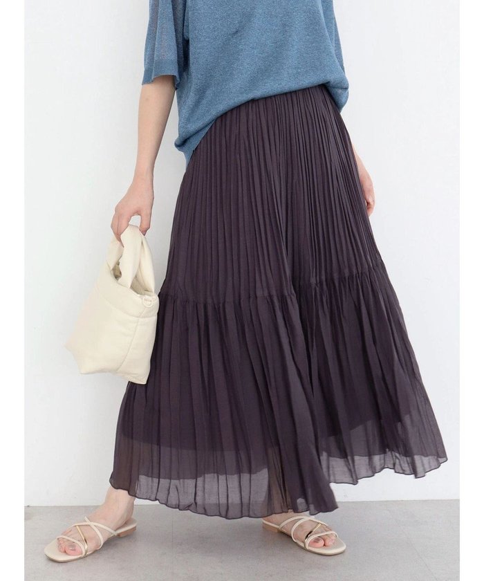 【グリーンパークス/Green Parks】のシアープリーツボリュームスカート インテリア・キッズ・メンズ・レディースファッション・服の通販 founy(ファニー) https://founy.com/ ファッション Fashion レディースファッション WOMEN スカート Skirt おすすめ Recommend ギャザー Gather シアー Sheer シンプル Simple チェック Check プリーツ Pleats ポケット Pocket リラックス Relax 無地 Plain Color A/W・秋冬 Aw・Autumn/Winter・Fw・Fall-Winter |ID: prp329100004522649 ipo3291000000031991671